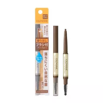 Наращивание бровей Cezanne с кисточкой 02 Оливково-коричневый 0,23 г Тип наращивания Водостойкий Грамм (х 1)