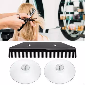 Наращивание пучка волос Дисплей Легкий настенный плетение Широкий акриловый держатель для салонов для взрослых чёрный