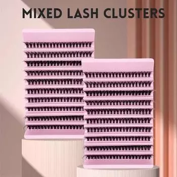 Наращивание ресниц Цветные отдельные ресницы Сегментированные ресницы Пучки Наращивание ресниц HN-07