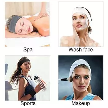 Наращивание ресниц, спа-повязка на голову для лица, повязка на голову, махровая ткань, повязка на голову, эластичное полотенце для макияжа с волшебной лентой, аксессуары для макияжа синий