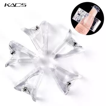 Наращивание зажимов для ногтей, накладные советы, форма для быстрого строительства, зажим для пальцев, пластиковый прозрачный УФ-гель, светодиодный инструмент для маникюра