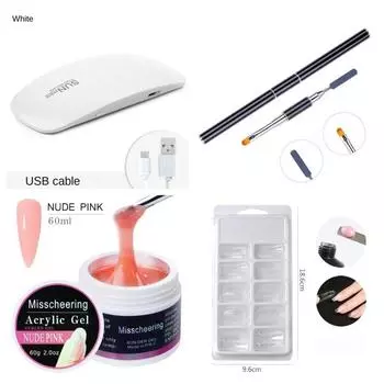 Наращиватель ногтей 15 мл Фототерапевтический гель Crystal Fast Nail Extender гель Фототерапевтический гель Color mixing pen