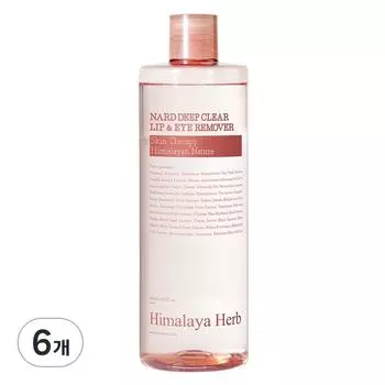 Nard Deep Clear Lip & Eye Remover, 500ml, 6 pcs.