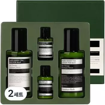 Nard Green Tea Skin 200 мл + 30 мл + Лосьон 200 мл + 30 мл Набор для мужчин, 2 набора