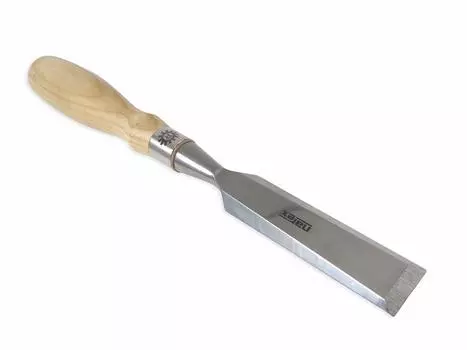 Narex Richter Extra Bevel Edge Chisel with Cryogenic Treated Steel Hardened to HRc 62 Ergonomic Ash Handles Stainless Steel Ferrule Cr-V (1 inch)