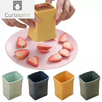 Нарезка для чашек, нарезка для фруктов, нарезка для яиц, нержавеющая сталь, нарезка для клубники, быстрое приготовление фруктов, овощей, резак для клубники зелёный