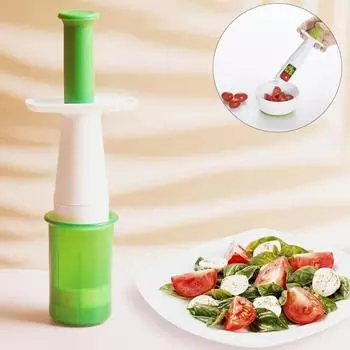 Нарезка для фруктов, четвертьрезка, лезвие из нержавеющей стали, многофункциональный инструмент для резки винограда, черри, помидоров, клубники, овощей для малышей жёлтый