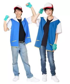 Nari Character Research Club Хэллоуин Косплей Get Boy Унисекс Синий Костюм Маскарадный Костюм [Прозрачный Камень]