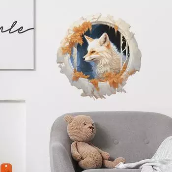 Нарисованная мультяшная настенная бабочка для спальни, гостиной, крыльца, украшения дома, декоративные настенные наклейки 39*40CM/fun-f22