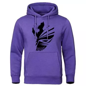 Нарисованная вручную мрачная жница в стиле панк в стиле аниме женская толстовка с капюшоном свободная одежда флисовая теплая толстовка с круглым вырезом толстовка с капюшоном