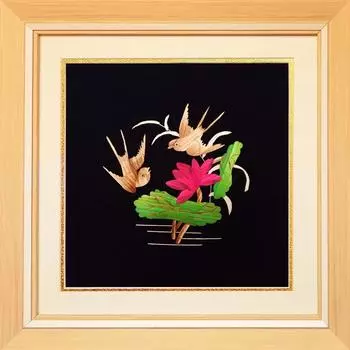 Народные произведения искусства ручной работы, пшеничная солома, тростник, украшения для горячего тиснения, подвесная картина, украшения для гостиной 25cm*25cm*2.5cm