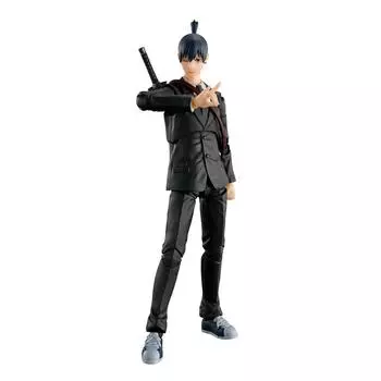 НАРОДЫ ТАМАШИИ SH. Фигурка Figuarts Chainsaw Man Aki Hayakawa 155 мм из окрашенного ПВХ и АБС-пластика