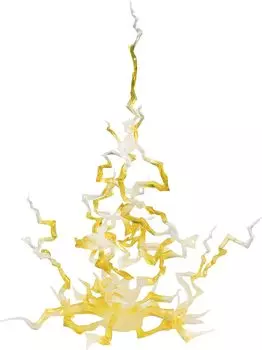 НАРОДЫ ТАМАШИИ Tamashii ЭФФЕКТ ГРОМА Желтая окрашенная готовая фигура Ver. Немасштабируемый АБС и ПВХ жёлтый