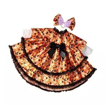 Наряд для гуся для 23-дюймовой цементной пластиковой статуи гуся, одежда и аксессуары для гуся на Хэллоуин для декора улицы, патио, двора, газона жёлтый