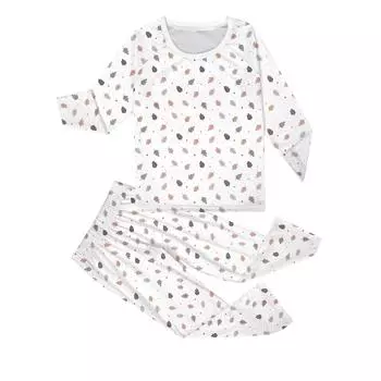 Наряд для родителей и детей с принтом, круглый вырез, длинные рукава, длинные брюки, домашняя одежда, костюм 10 Years