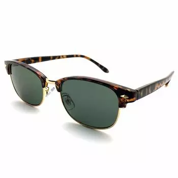 NARROW SIRMONT BROW SUNGLASS DARK GREEN [DESIGN EYEWEAR] Tortoiseshell/GOLD