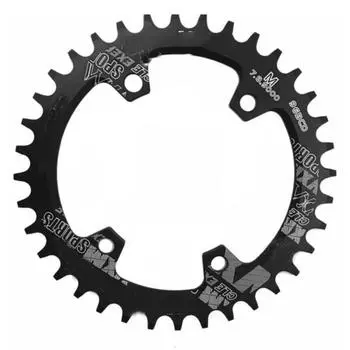 Narrow Wide 96BCD 30T 32T 34T 36T 38T CNC Chainwheel Chainring Plate Crankset Tooth Plate black-30T-Round