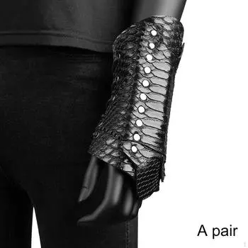 Наручи из искусственной кожи, средневековые наручи для вечеринок в стиле панк