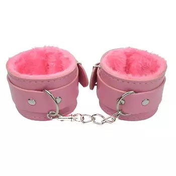 Наручники для взрослых, наручники из искусственной кожи, плюшевые наручники, металлические наручники SM