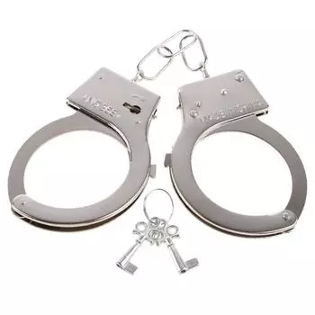 Наручники с двойным замком, косплей для полицейских игрушек для детей, детский реквизит для игр, розыгрыш, наряд для вечеринки