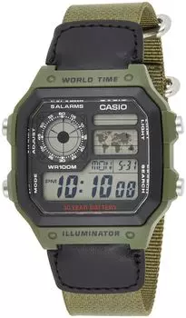 Наручные часы CASIO цифровые зарубежная модель (Casio) мужской AE-1200WHB-3B [предмет] чёрный