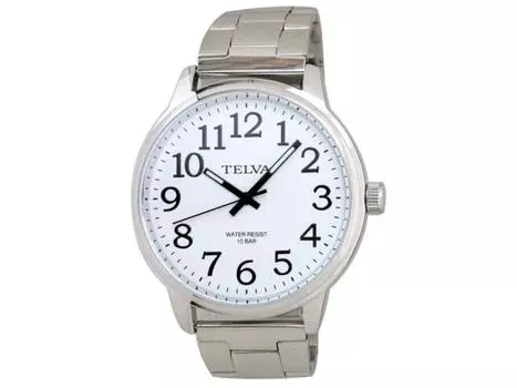 Наручные часы CREPHA Telva TE-AM014-WTS мужские серебристый корпус из нержавеющей стали НОВЫЕ