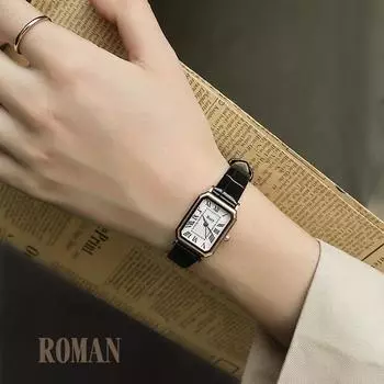 Наручные часы Differnti Vintage Dial с квадратным циферблатом, популярные корейские часы