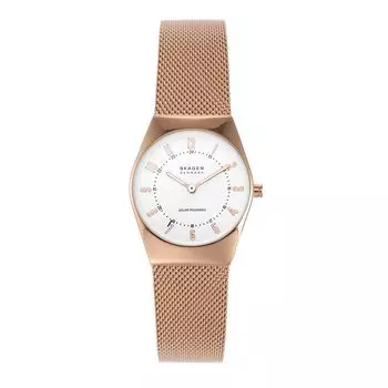 Наручные часы GRENEN LILLE SOLAR POWERED SKW3078 Розовое золото [Skagen] Женские золотой