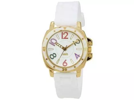 Наручные часы J-Axis iXa AL1182-W белые женские силиконовый ремешок белый циферблат металлический корпус