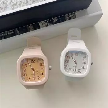 Наручные часы с квадратным циферблатом, электронная указка, темперамент, 30 м, водонепроницаемая пряжка, цифровой циферблат, повседневные наручные часы, аксессуар для одежды синий