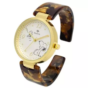 Наручные часы Snoopy Analog Acrylic Bangle Watch Brown [Fieldwork] PNT038-3 женские коричневый