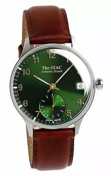 Наручные часы STAC Made in Japan Domestic 36 мм, классические зеленые, унисекс [The Stack] мужские, женские зелёный