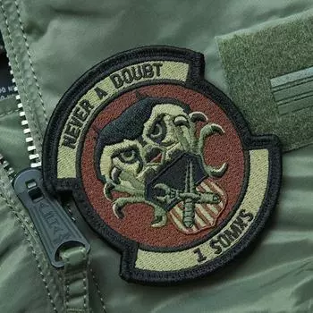 Нарукавная повязка американского лорда ВВС США 1-го SOMXS MULTICAM/OCP Velcro, военная тактическая нарукавная повязка для фаната