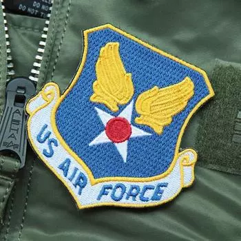 Нарукавная повязка на липучке командира Центрального штаба ВВС США OCP, тактический значок на липучке для летного костюма M65