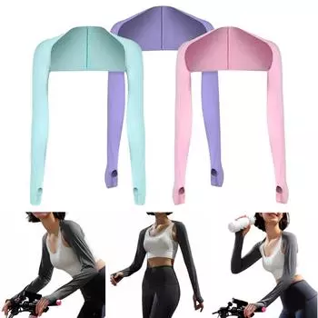 Нарукавники, грелки, спортивные рукава, защита от солнца и ультрафиолета, чехол для рук, охлаждающая грелка, бег, рыбалка, велоспорт, лыжи, гольф, спорт на открытом воздухе бежевый