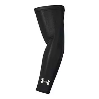 Нарукавники UNDER ARMOR Heat Gear, 2 шт., баскетбольные, 1313490 001BLK LG, мужские, женские чёрный