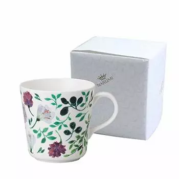 Narumi 51857-2923PAZ Anna Emilia Grand Mothers Bouquet, 11.8 fl oz (340 cc), Green, Flowers, Floral Pattern, Clover, Crocus, Cute, Large, Mother s Day