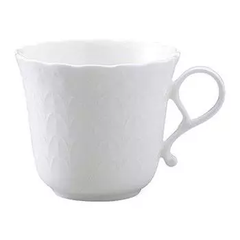 Narumi 9968-2283P Cup Saucer, Silky White, Coffee Cup, 6.8 fl oz (190 cc), Microwave Warming, Dishwasher Safe