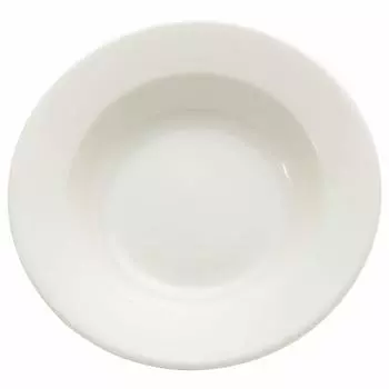 NARUMI Curry Plate Pasta Plate Patia 23cm White Simple Rim Soup Microwave Warm Dishwasher Safe Made in Japan 41623-5962