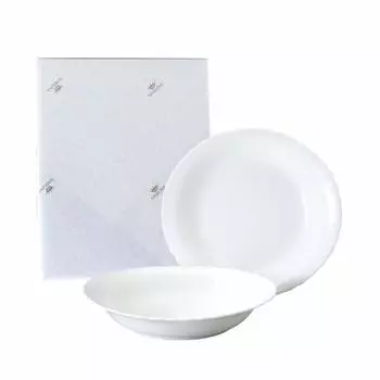 NARUMI карри тарелка паста тарелка шелковистый диаметр милый свадебный набор овальный микроволновая печь посудомоечная машина подарочная коробка упакованный набор, белый, 23 см, белый, рельеф, подарок,