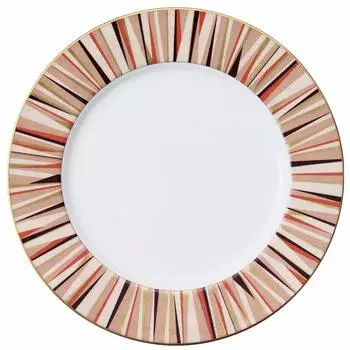 NARUMI Large Plate Brown Diameter 27cm Shagreen Red 52148-1557