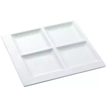 NARUMI Plate Pro Style White 27cm Divider Plate Microwave Warmable 50131-5658