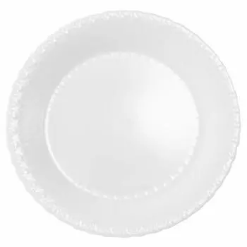 NARUMI Plate Silky White Diameter 27cm White Cute Relief One Plate Lunch Plate Dinner Flat Plate Microwave Warming Dishwasher Safe 9968-1544P