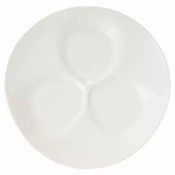 NARUMI Plate Styles White 25cm Round Triple Divider Plate Microwave Warmable 50617-3496 белый