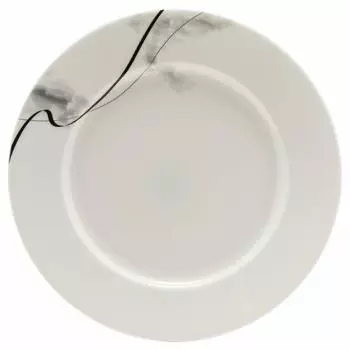 NARUMI Plate Suminagashi Black 21cm Made in Japan 52057-1086