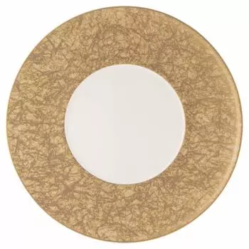 NARUMI Plate Washi 27cm Gold Stylish Elegant Flat Plate Rim Made in Japan (Gold) 51357-5664