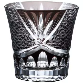 NARUMI Rocks Glass Glass Works Swirl 280 куб. см черный граненый стакан для виски старый стеклянный подарочный набор в комплекте GW6053-223BK чёрный
