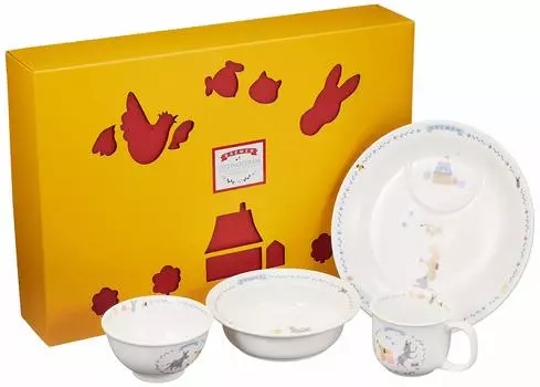 NARUMI Tableware Bremen 4 шт. Easy to Scoop Baby First Baby Dishwasher Made in Детский набор, синий, набор, столовые приборы, душ, еда, еда, подарок, духовка,
