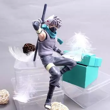 Naruto Anime Shippuden Модели Куклы Фигурка NARUTO Raikiri Hatake Kakashi Фигурки Игрушки Figma Рождественские подарки для детей 4