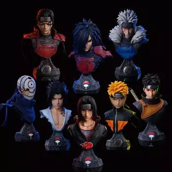 Наруто Бюст серии Учиха Саске Мадара Итачи Шисуи Сенджу Тобирама Хаширама фигурка украшения Коллекционная модель игрушки Itachi 13cm